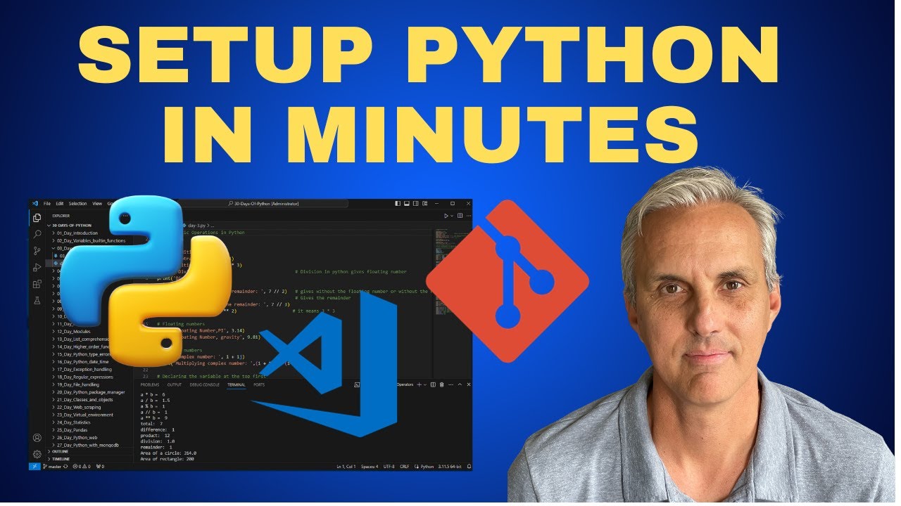 Setup a Python environment in minutes on any Operating System - YouTube