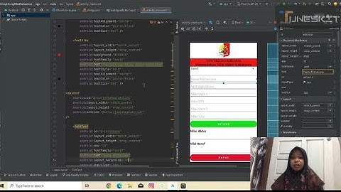 Aplikasi sederhana untuk Menghitung Nilai Akhir Mahasiswa menggunakan - Android Studio