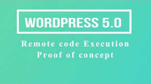 WordPress 5 0 RCE