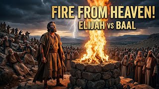 Elijah vs. 450 Prophets of Baal — Fire From Heaven! 🔥 | Bible Story