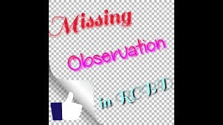 Famous Missing Observation in RCBD Profile
