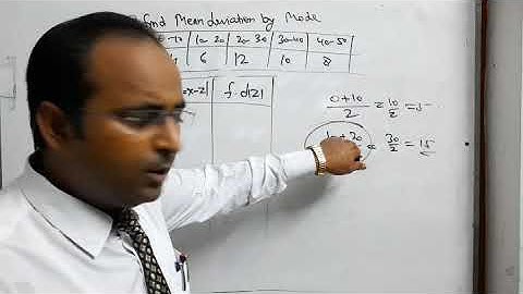 Mean deviation by mode /Maths/Statistics/J. N. S. Education