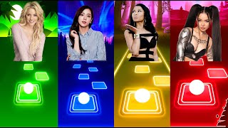 Women Battle | Shakira Vs Blackpink Vs Nicki Minaj Vs Bella Poarch | Tiles Hop EDM Rush #tileshop screenshot 5