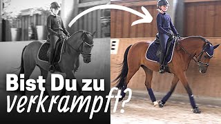 Weniger Denken beim Reiten?!🤯 | Gegen verkrampfen: Diese Übungen helfen locker zu bleiben! 💆🏻‍♀️