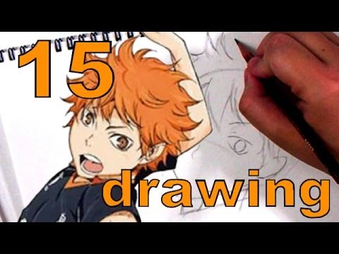 ハイキュー 日向翔陽を素人が15分で描いてみた Haikyu Amateur Draws Hinata Shoyo In 15 Min Youtube