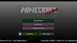 Minecraft Null 1.2.6 Remastered 4.0 Creepy Gameplay