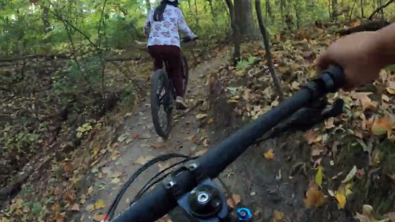 Some Mountainbiking with wife