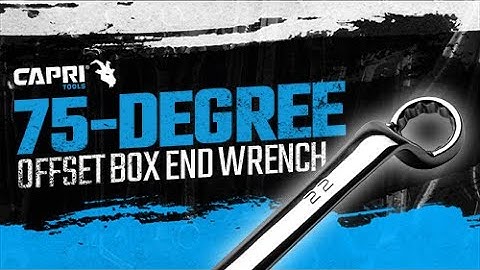 Capri Tools Double Box End Wrenches, 75-Degree Offset