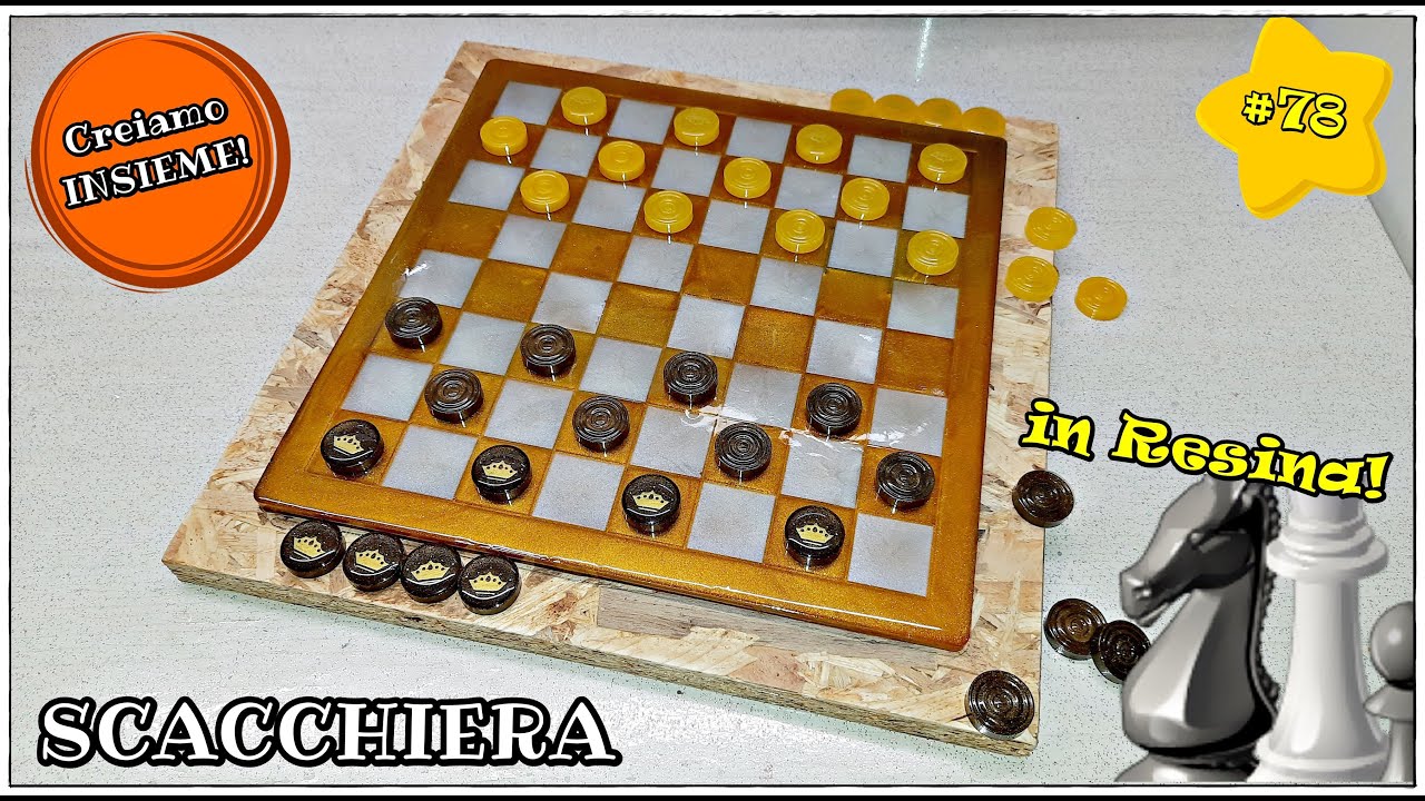 ♟️ Realizzo una VERA SCACCHIERA in RESINA! ♞ Creiamo insieme #78 🎨 C • Art