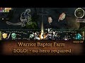 Solo raptor farming  no hero required   guild wars warrior farm wn hm