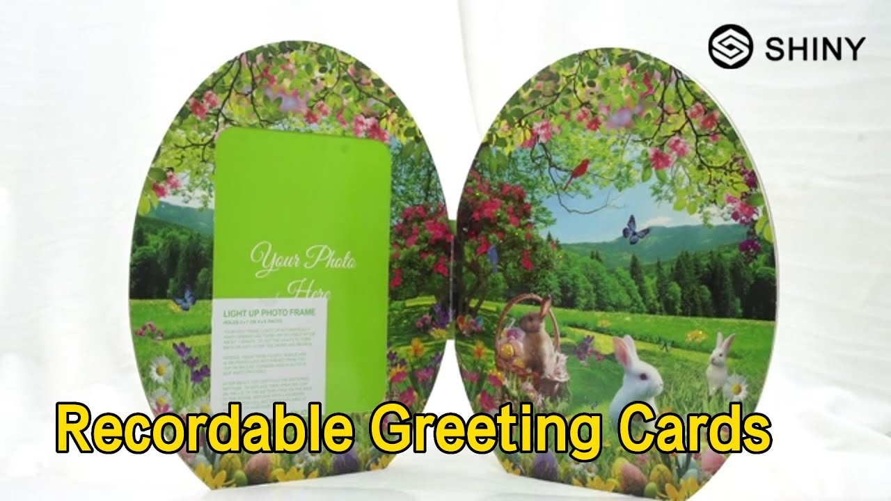 Handmade Recordable Greeting Cards Clear Vivid Mp4 Player Custom Printing