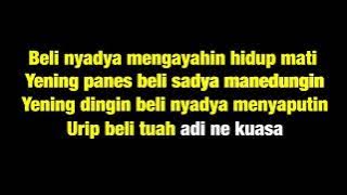 Widiwidiana - Iluh Sekar   Lirik Genjek