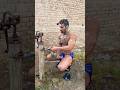 Desi Pehlwan After Kushti Bath With Hand Pump Shorts Viral Trending Youtubeshorts Video