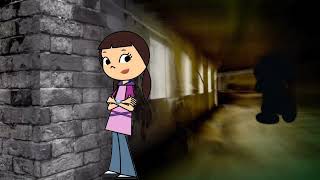 Gif Do 3 Sombra Das Pessoas Running Away Do DVD Crime Com Apenas Dos Personagens