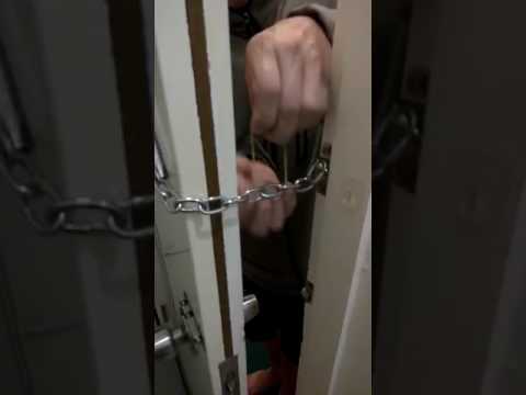 How to open chain door lock from outside - YouTube How to open chain door lock from outside - YouTube