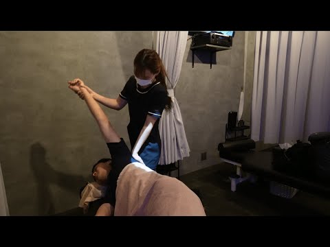 Full body stretching and head massage by a cute Japanese girl (Kita-ku, Osaka)