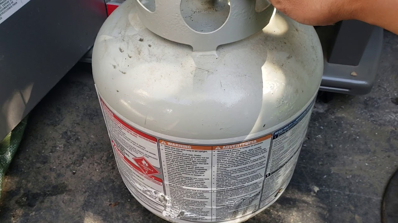One way to see how much propane is left in a low tank youtube