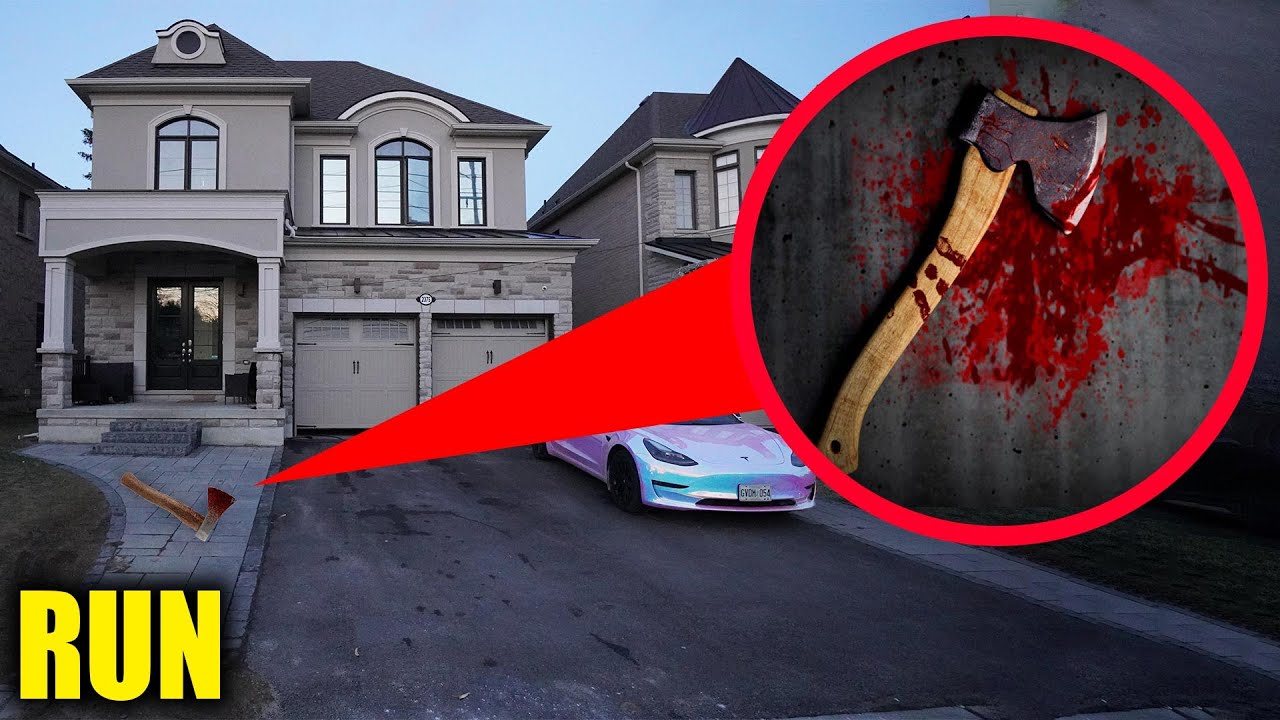 WE FOUND A BLOODY AXE AT STROMEDY'S HOUSE, WHAT HAPPENS NEXT IS SCARY!! (DRONE CAUGHT STALKER)