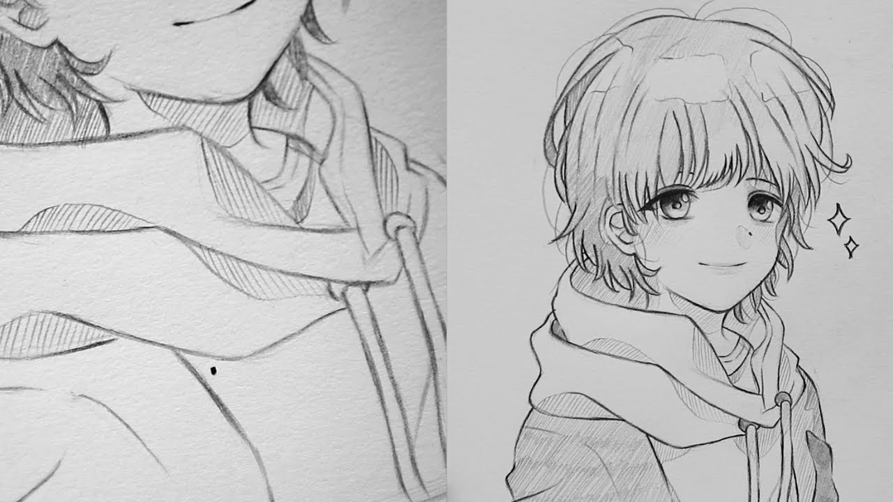 Anime Hoodie Drawing Character Anime manga chibi boy png  PNGWing
