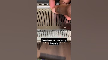 How to knit a reversible beanie - part 1 #machineknit #beanie #knittingmachine #knittingtechniques