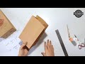 Como fazer sacos delivery com papel kraft . Com cálculo para qualquer tamanho de sacola.