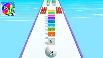 Ball Run 2048 ! All Levels Gameplay Walkthrough Max Levels New Update Part 12 android, ios