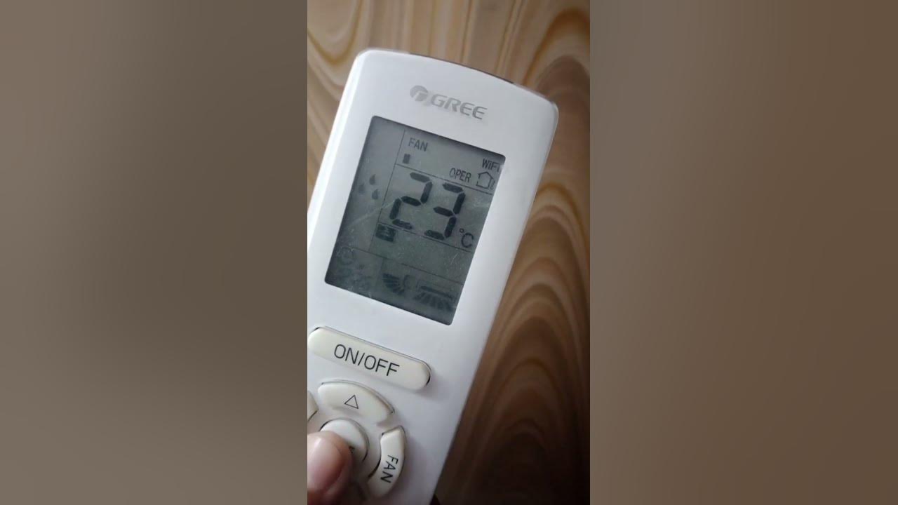 how to set gree ac on heating mode YouTube