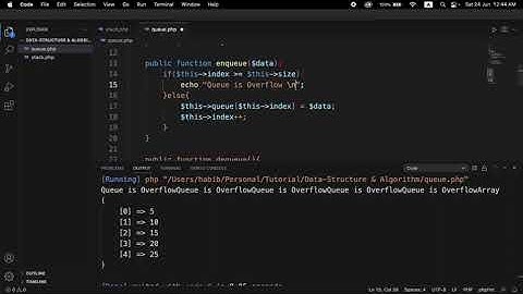 Queue in PHP || Data Structure and Algorithm Bangla Video Tutorial