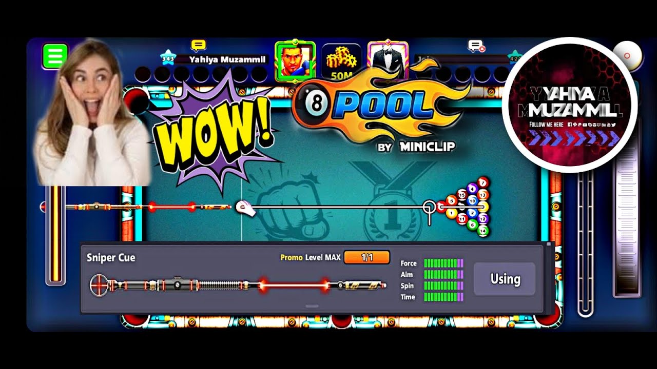 Wow!! Sniper Cue Max | Berlin Platz || 8 Ball Pool - Full HD