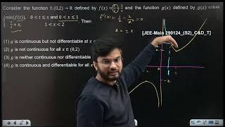 Consider the function | 29 jan 2024 shift 2 JEE MAIN PYQ