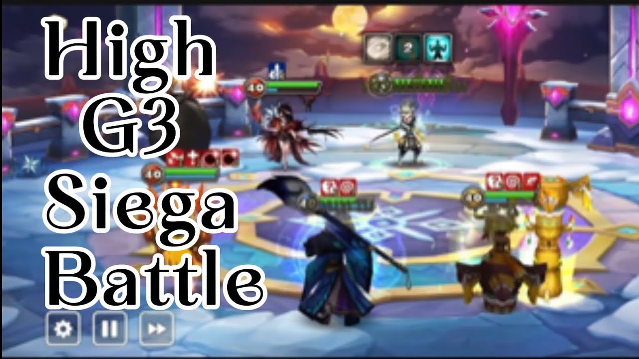 High G3 Siega Battle  ⚔️ Amity ⚔️ •Resistance• ⚔️  OuraSlayer ⚔️SummonersWar⚔️