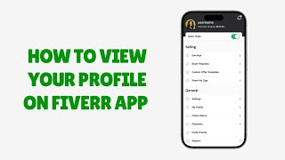 How to View Your Profile on Fiverr App | Quick Guide screenshot 5