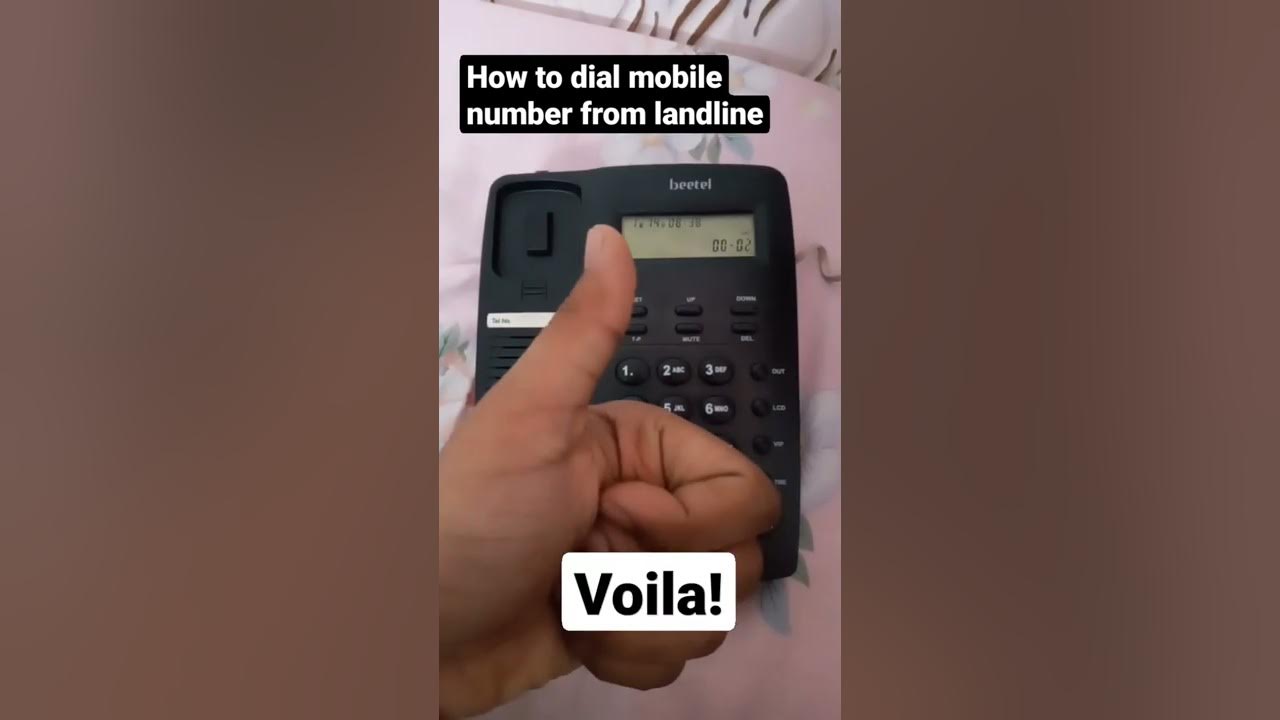 how-to-dial-mobile-number-from-landline-youtube