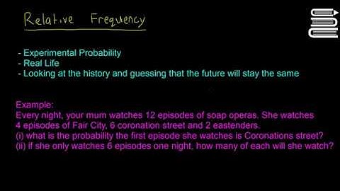 Leaving Cert Maths - Probability 14 - Relative Frequency
