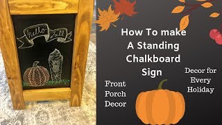 DIY| Chalkboard Sign| Under 10 Dollars