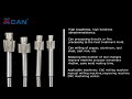 Fresa XCAN, fresa de topo escareada HSS M3-M12, ferramenta piloto de