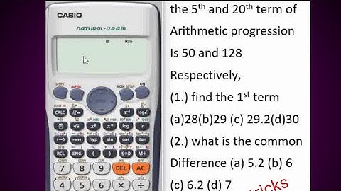 Solving arithmetic progression with casio calculator @FUNAI_1010 (calculator tricks part 3)