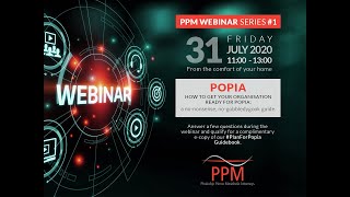How to get your organisation ready for POPIA - PPM Webinar Series
