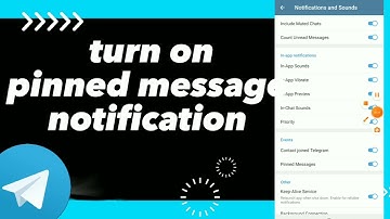 How To turn On pinned Message Notifications On Telegram App