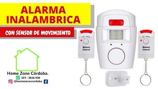 ALARMA INALAMBRICA CON SENSOR DE MOVIMIENTO