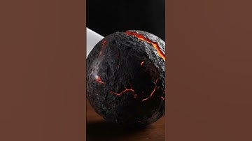 Cutting through a Lava Rock #aiart #asmr #hyperrealism #satisfyingvideo #knifecutting #scifivisuals