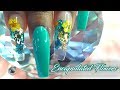 Acrylic Nails Tutorial - Acrylic Nails for Beginners - How To Encapsulated Flowers with Nail Tips