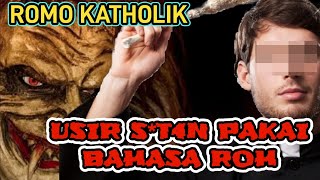 ROMO KATOLIK BERBAHASA ROH DAN USIR S3T4N SAAT IBADAH. #katolik #karismatik #bahasaroh