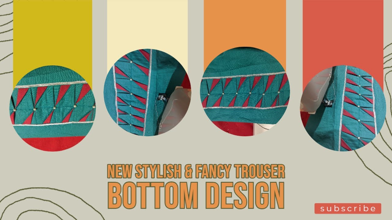 Stylish Fancy & New Trouser Bottom Design with Lace sleeves New Design 