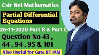121  Csir Net Pde Solutions  Csir Net Mathematics   26112020 Pde  Gate  Csir Net Pk Sharma