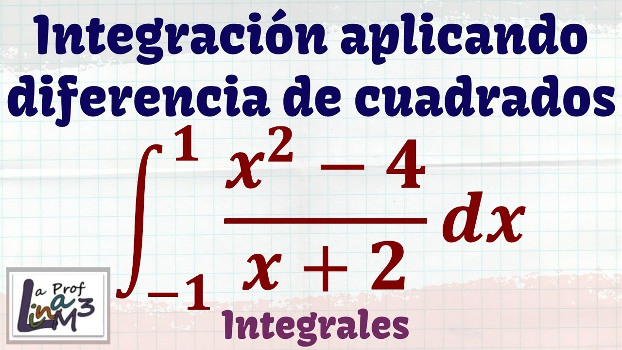 Integral definida con factorización | La Prof Lina M3 - YouTube