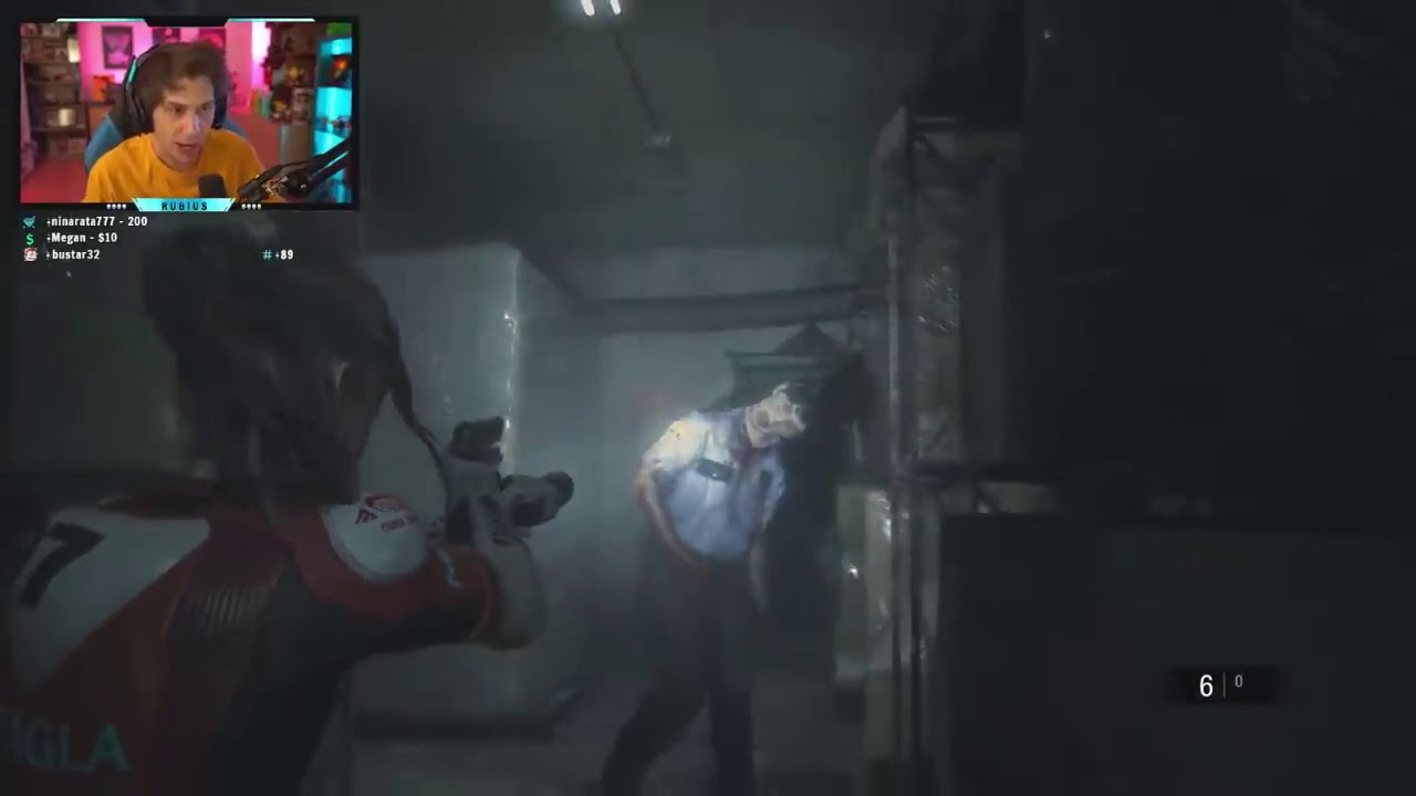 RUBIUS VUELVE a ENCONTRAR el zombie de FERNANFLOO en Resident Evil 2!!