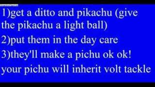 Pichu Or Pikachu With Volt Tackle