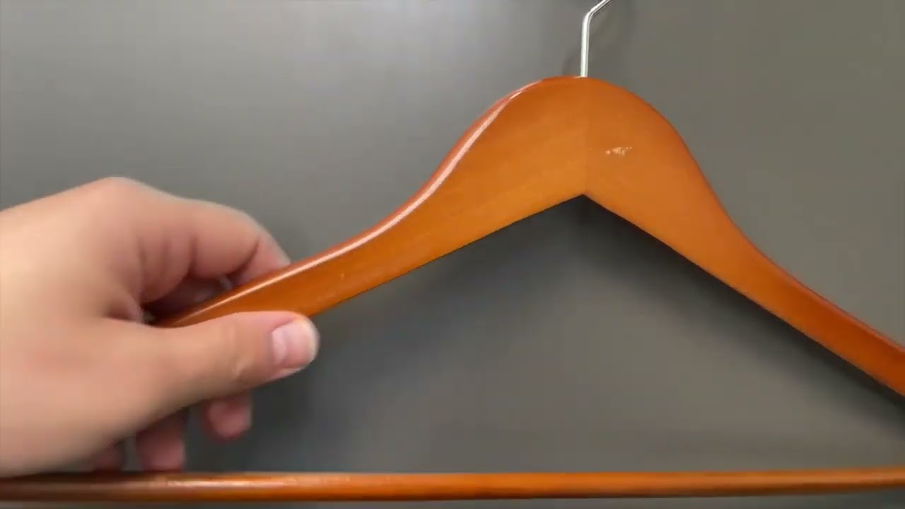 StorageWorks Clothes Hangers 30 Pack, Natural Wood Hangers for Coats, Jackets, Shirt, Slim Natural W