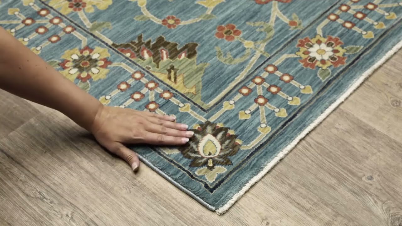 Oriental Weavers Francesca FR01E Blue/Multi Rectangle Indoor Area Rug & Runner